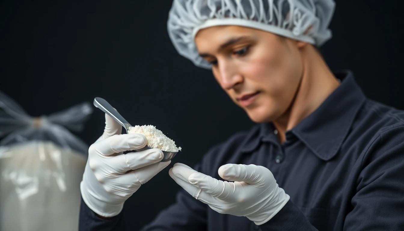 Quality inspection of flour
